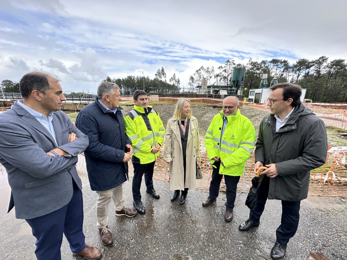 Visita a las obras de ampliación de la depuradora de Paxariñas y del emisario submarino de Montalvo