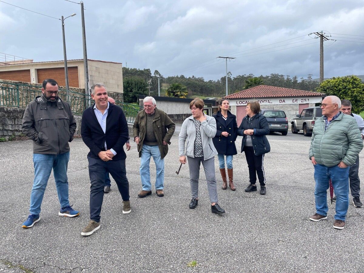 Visita de Rafa Domínguez en A Devesa, en Alba