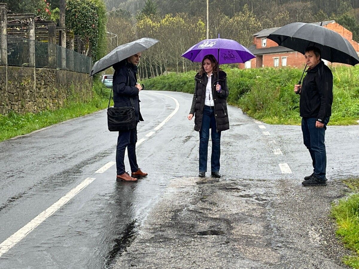 Visita de Isabel Couselo a Cuntis