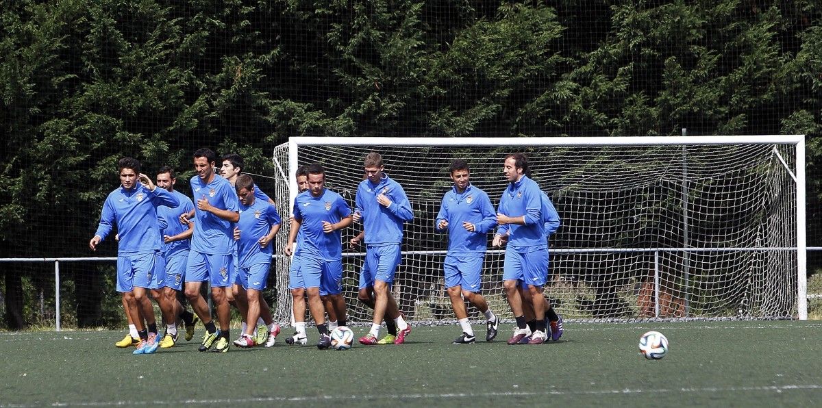 Entrenamiento del Pontevedra en A Xunqueira