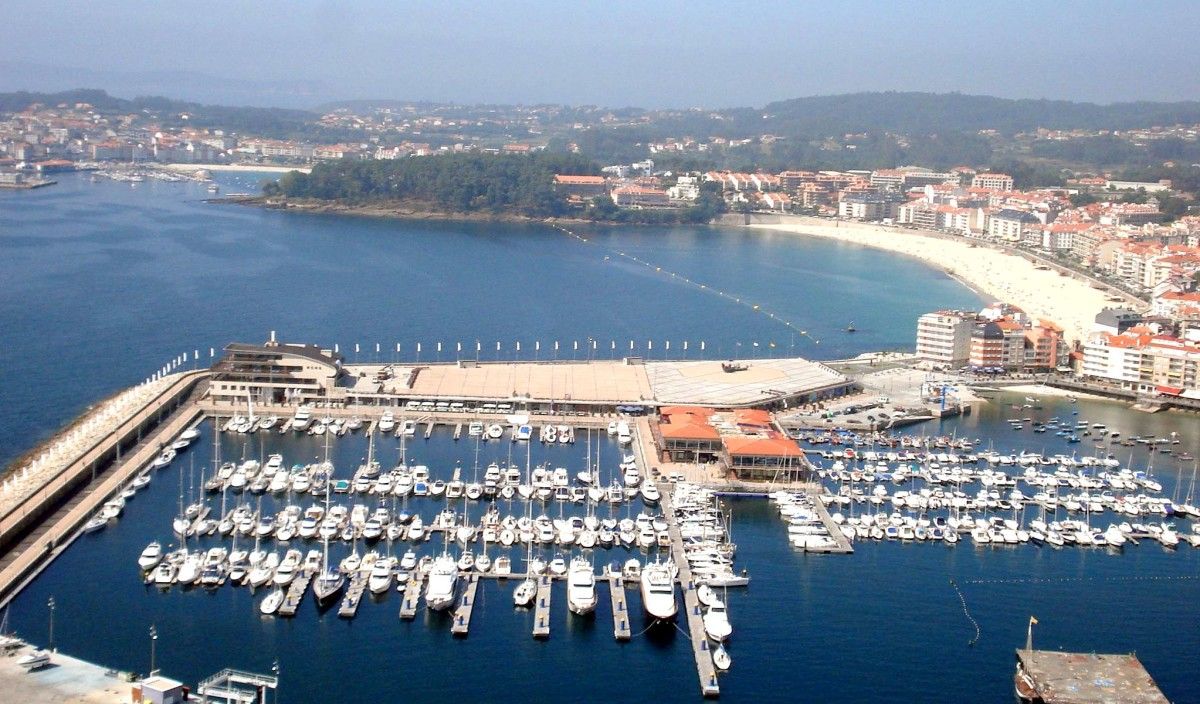 Imagen aérea de Sanxenxo