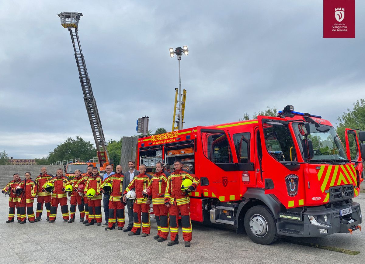 Bomberos del parque de Vilagarcía