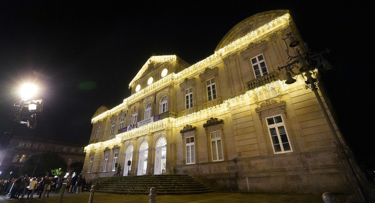 Iluminación de Nadal nos edificios da Deputación de Pontevedra