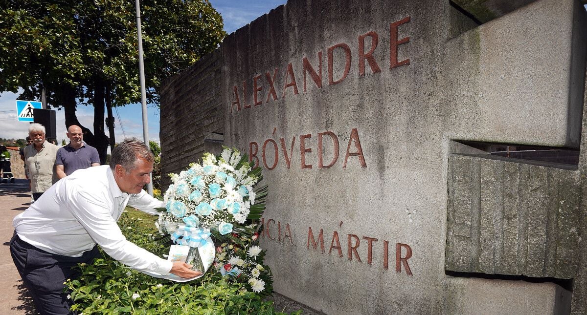 Homenaje a Alexandre Bóveda en el Día da Galiza Mártir 2023