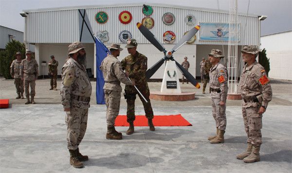 Acto de transferencia de autoridad de la base de Herat en la misión de Afganistán