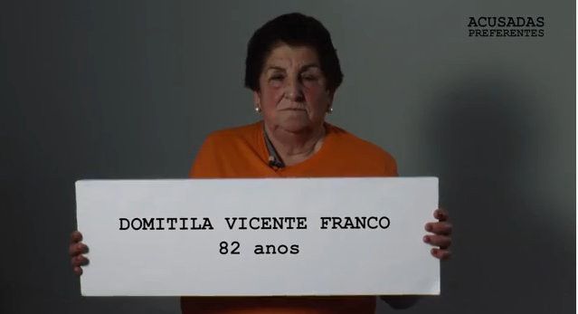 Captura de pantalla del vídeo de Domitila Vicente