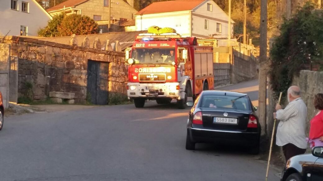 Intervención de los Bombeiros do Salnés