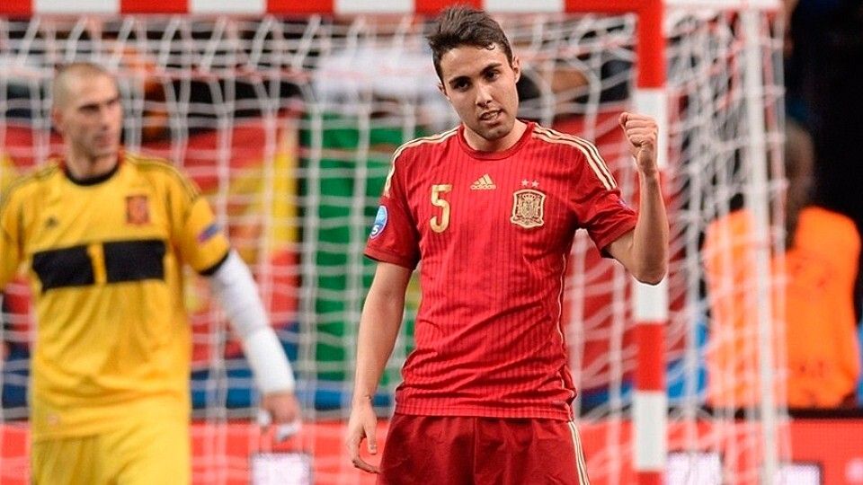 Aicardo, en un partido con la Selección Española de Fútbol Sala