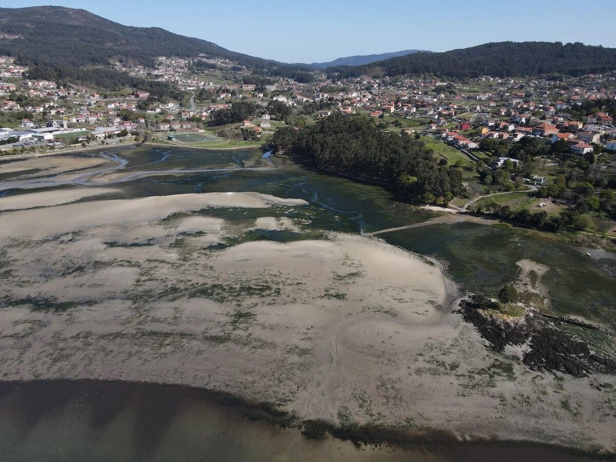 Franja costera de A Seca, en Poio