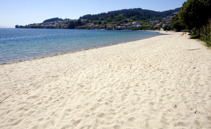 Playa de Laño, en Poio