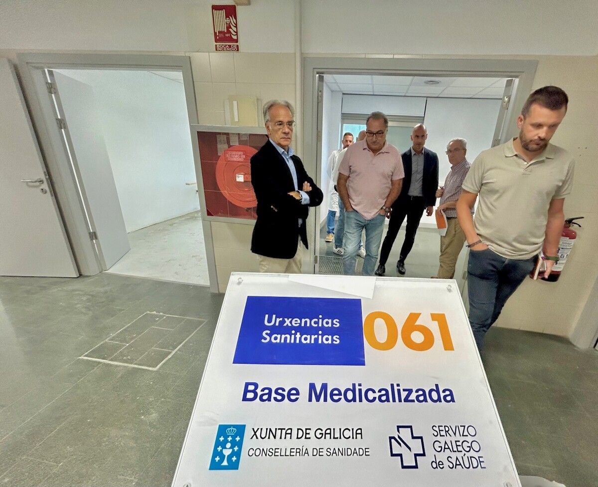 Instalaciones de la nueva base de la ambulancia medicalizada de O Salnés