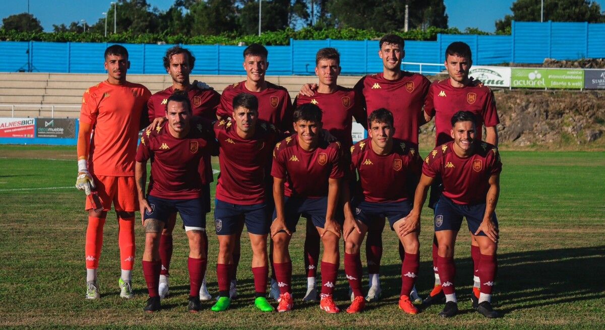 Once inicial del Pontevedra en el amistoso frente al Juventud Cambados