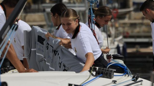 Primer día en la Escuela Naval de la Princesa de Asturias