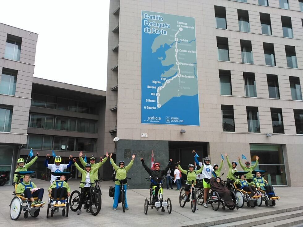 Integrantes de la Fundación Lukas en el Camino a Santiago en 2019