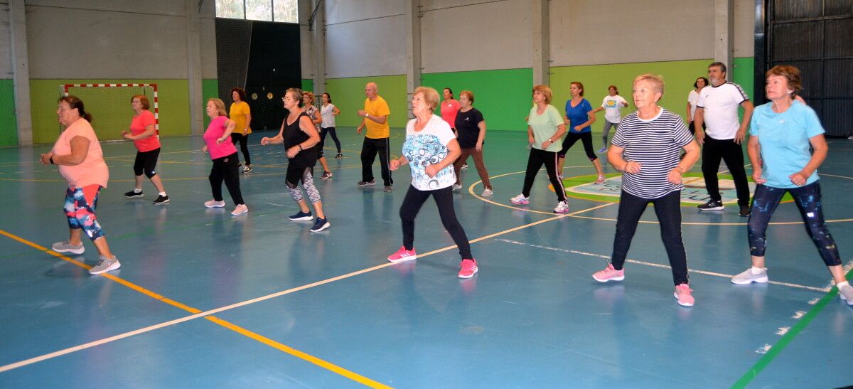 Actividad de gimnasia en Bueu