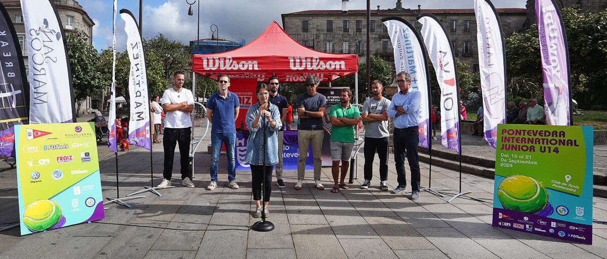 Presentación del segundo Torneo Pontevedra Internacional Junior U14 de tenis