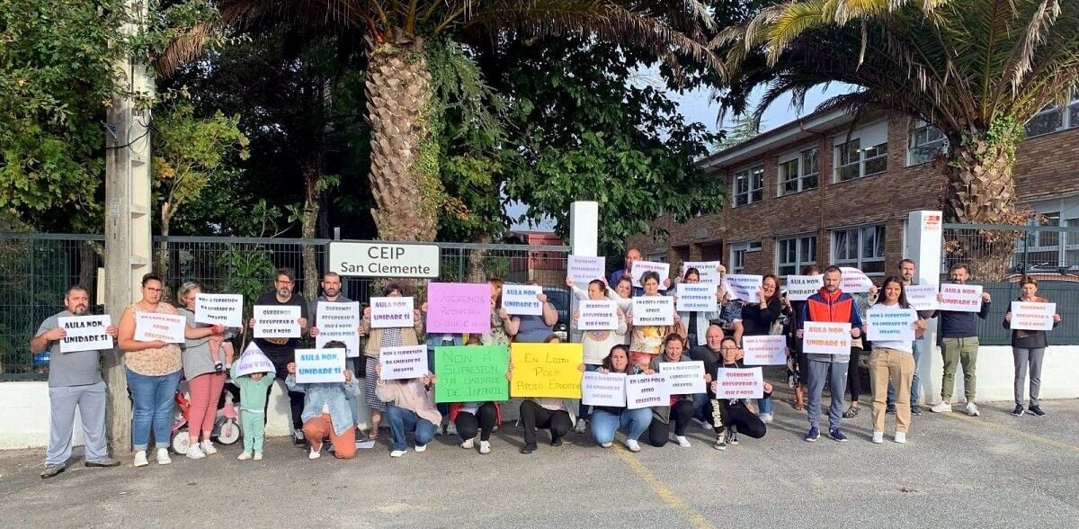 Protesta en el CEIP San Clemente