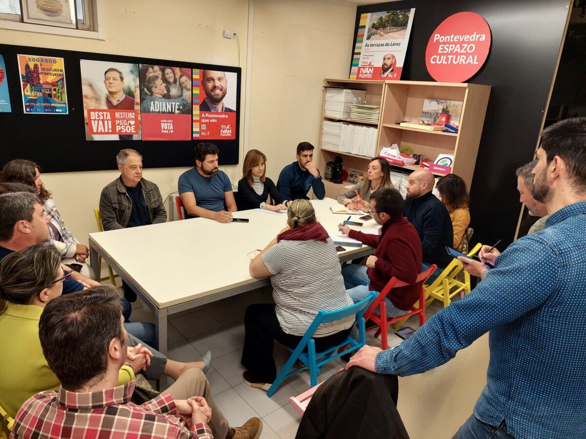 Reunión do POSE con representantes sindicais de CC OO, CSIF e UGT 