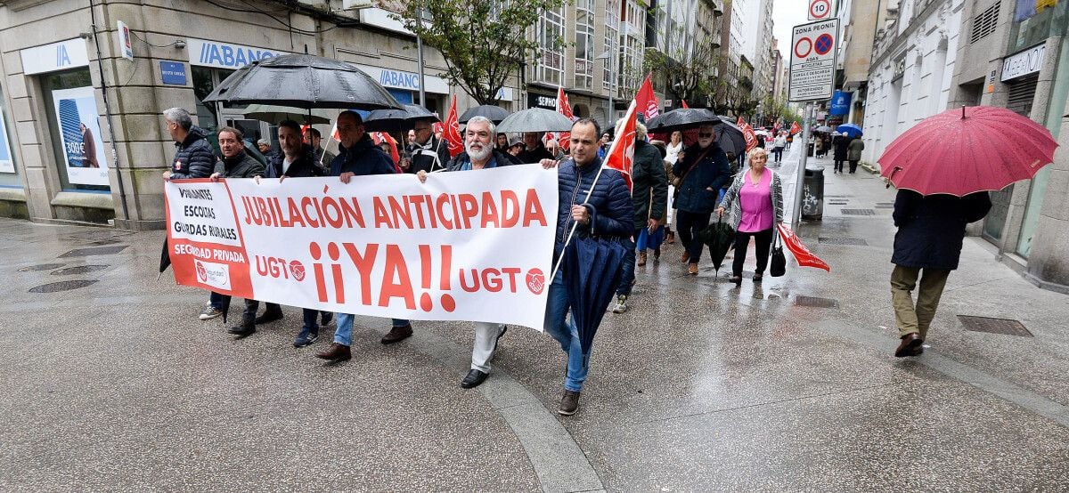 Manifestación de UGT polo Día Internacional do Traballo 2024 