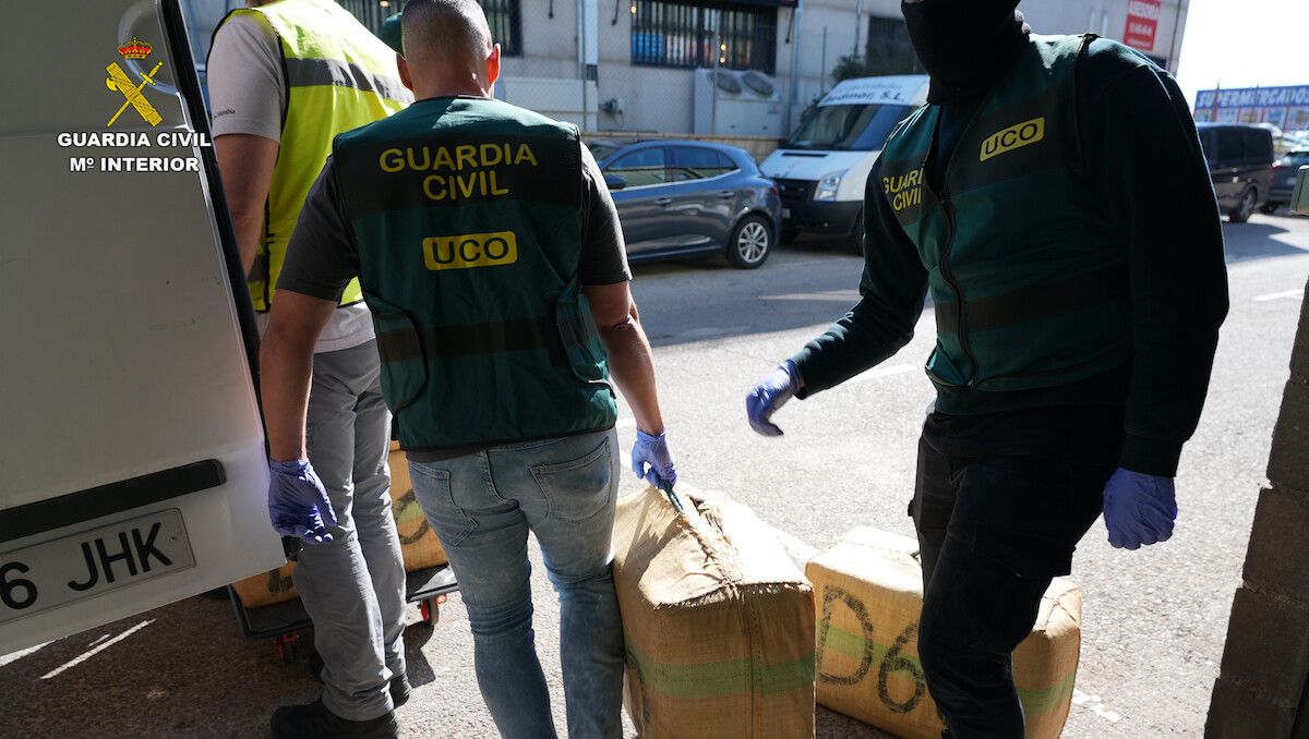 Intervención de la Guardia Civil en la operación Halia