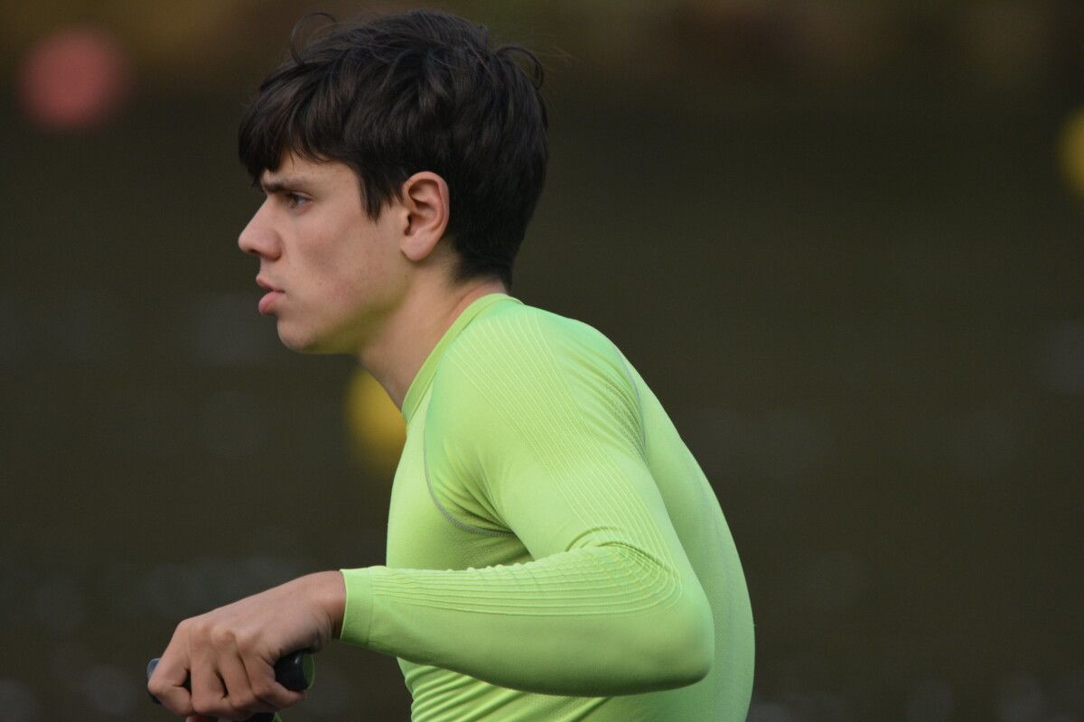 Pablo Crespo, durante un entrenamiento