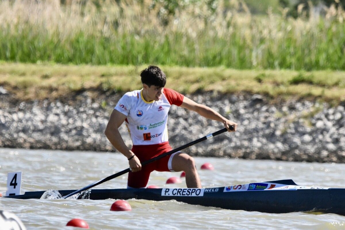 Pablo Crespo, en el Preolímpico europeo de piragüismo en Szeged