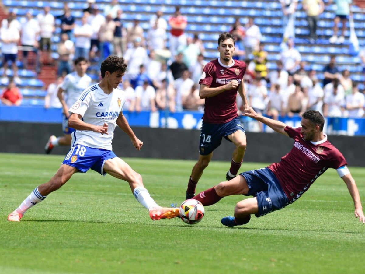 Partido de fase de ascenso a Primeira RFEF entre Deportivo Aragón e Pontevedra CF