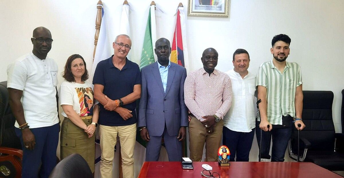 Representantes en la misión del Fondo Galego de Cooperación e Solidariedade en Guinea-Bissau