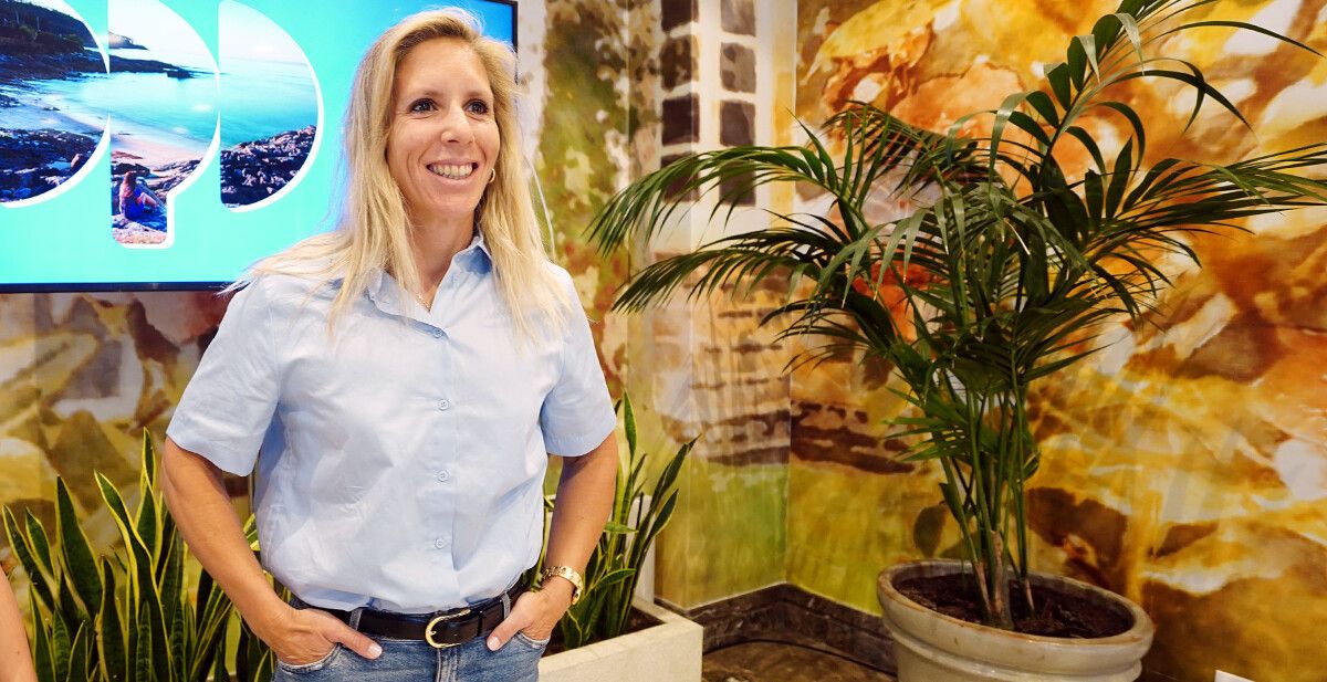 Teresa Portela, na presentación do seu patrocinio como imaxe de Turismo Rías Baixas