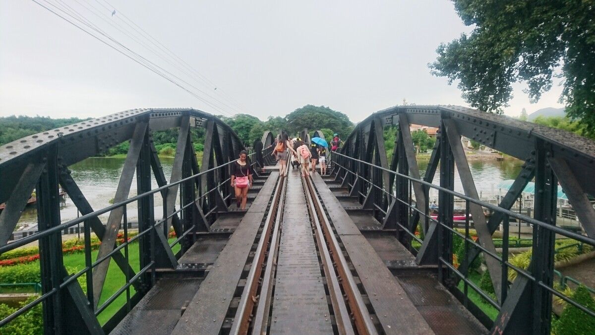 A ponte sobre o río Kwai na actualidade