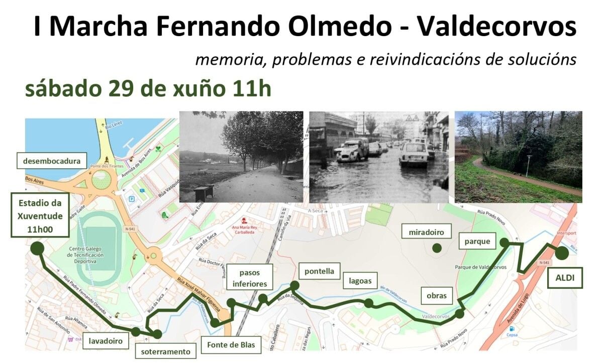 Recorrido de la I Marcha Fernando Olmedo ‐ Valdecorvos convocada para este sábado 29 de junio