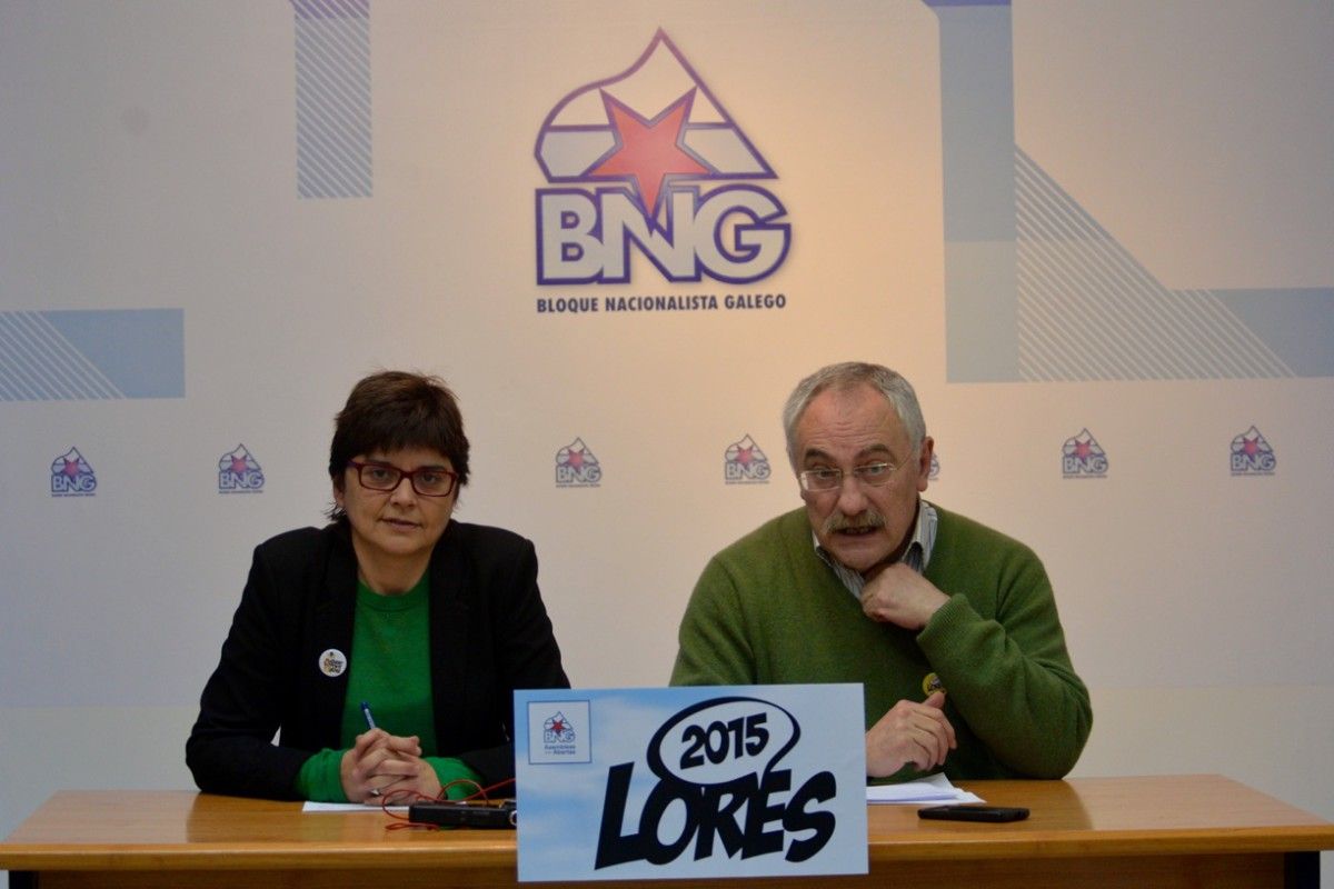 Carme da Silva y César Mosquera presentan la campaña del BNG