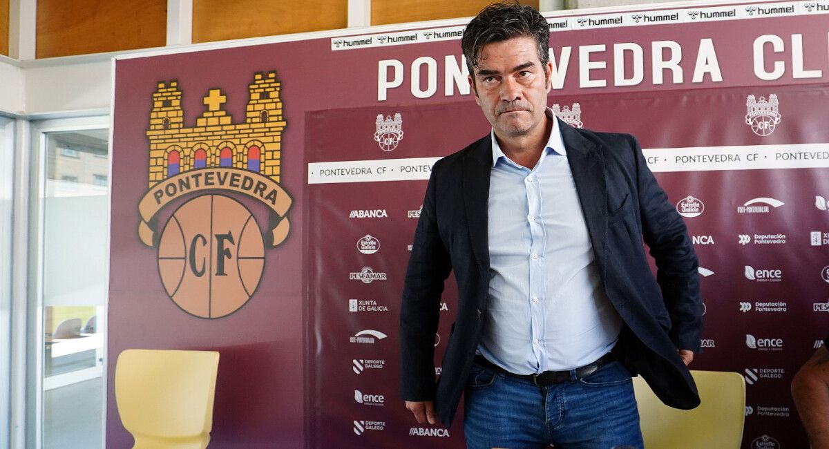 Jacobo Maestre, na súa presentación como coordinador da secretaría técnica do Pontevedra CF