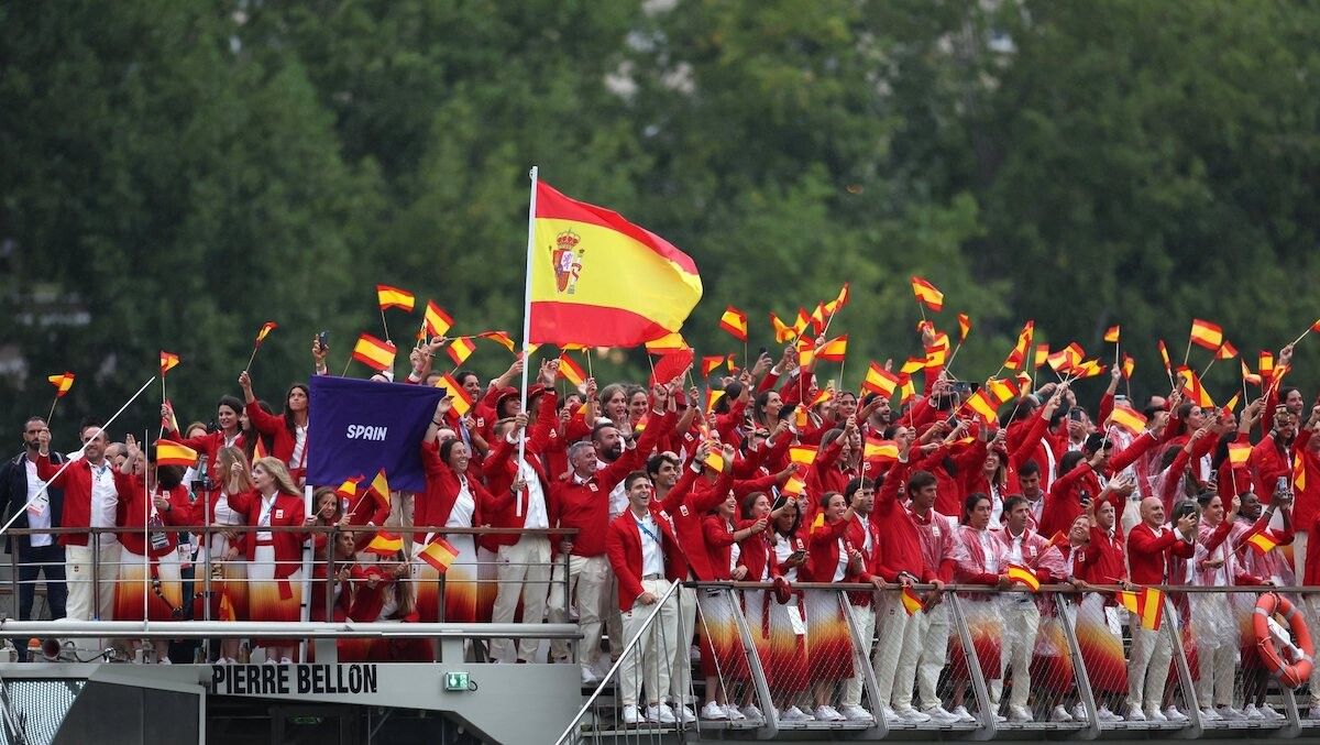 Delegación española na cerimonia inaugural de París 2024