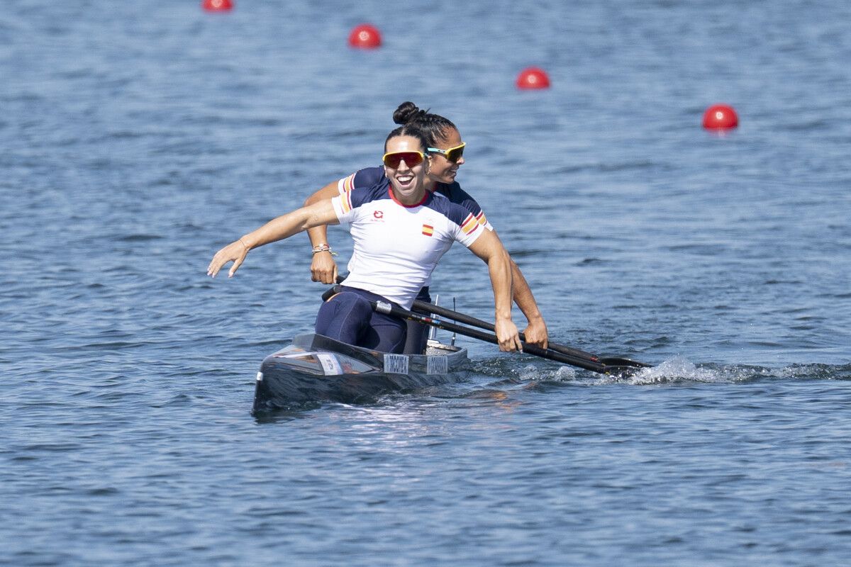 Antía Jácome amosaba a súa ledicia tras conseguir o pase á semifinal olímpica