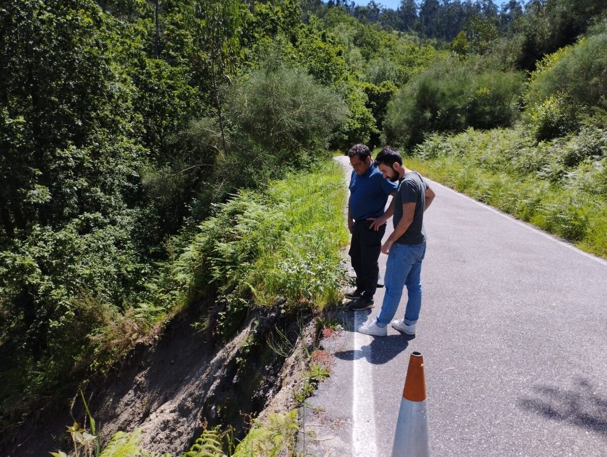 Acceso a Cortellas, en Soutomaior