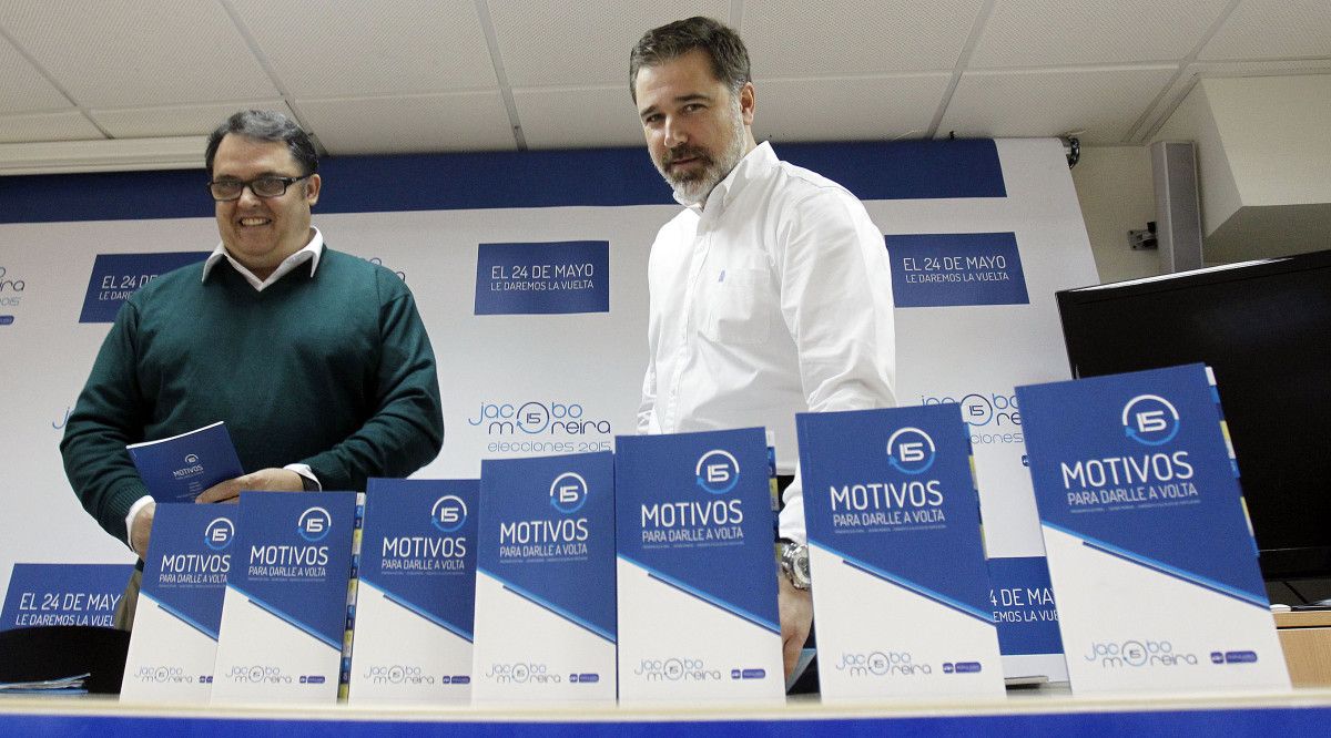 Jacobo Moreira y Tomás Abeigón, con el programa electoral