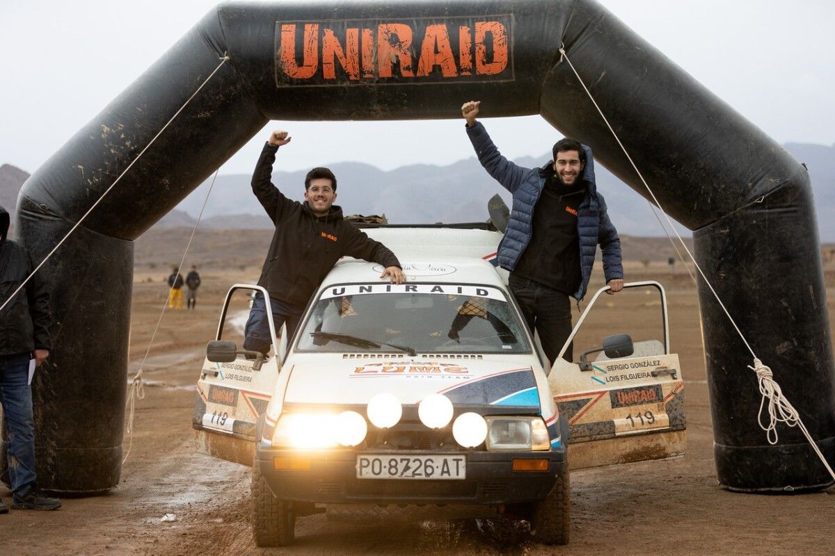 Lois Filgueira y Sergio González, durante un raid