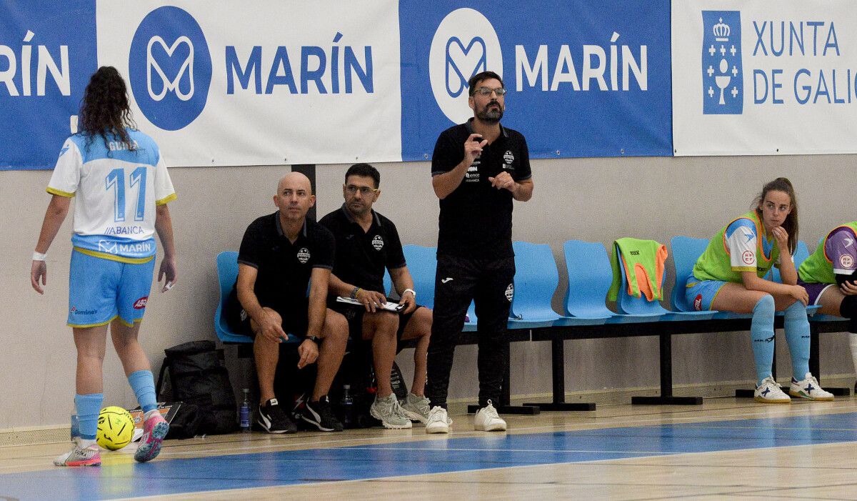 Partido entre Marín Futsal e Poio Pescamar na Raña