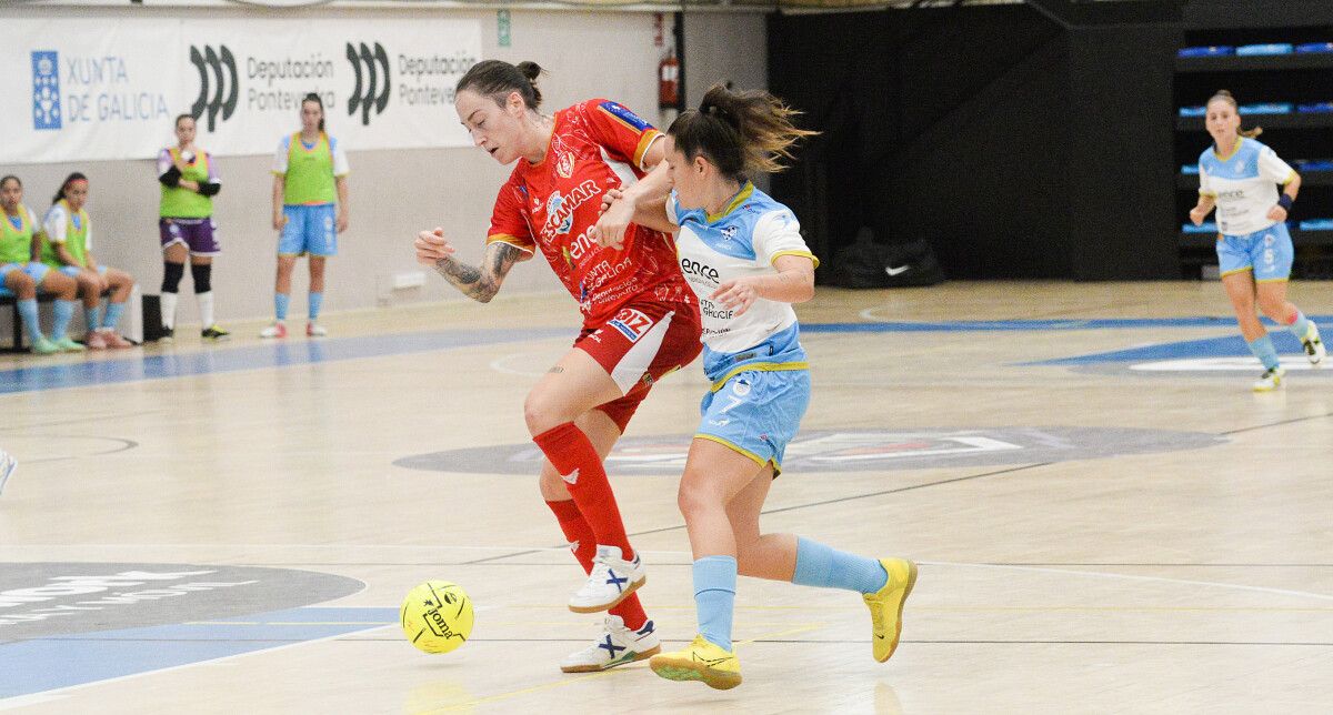 Partido entre Marín Futsal y Poio Pescamar en A Raña