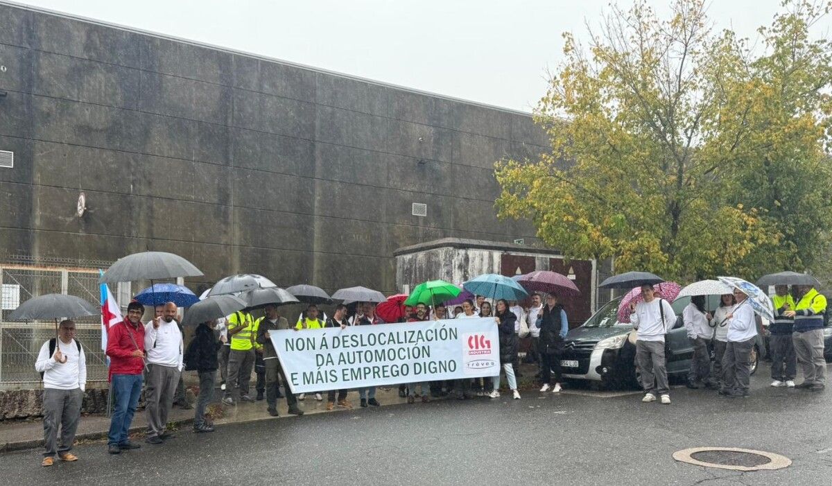 Protesta convocada pola CIG no polígono do Campiño