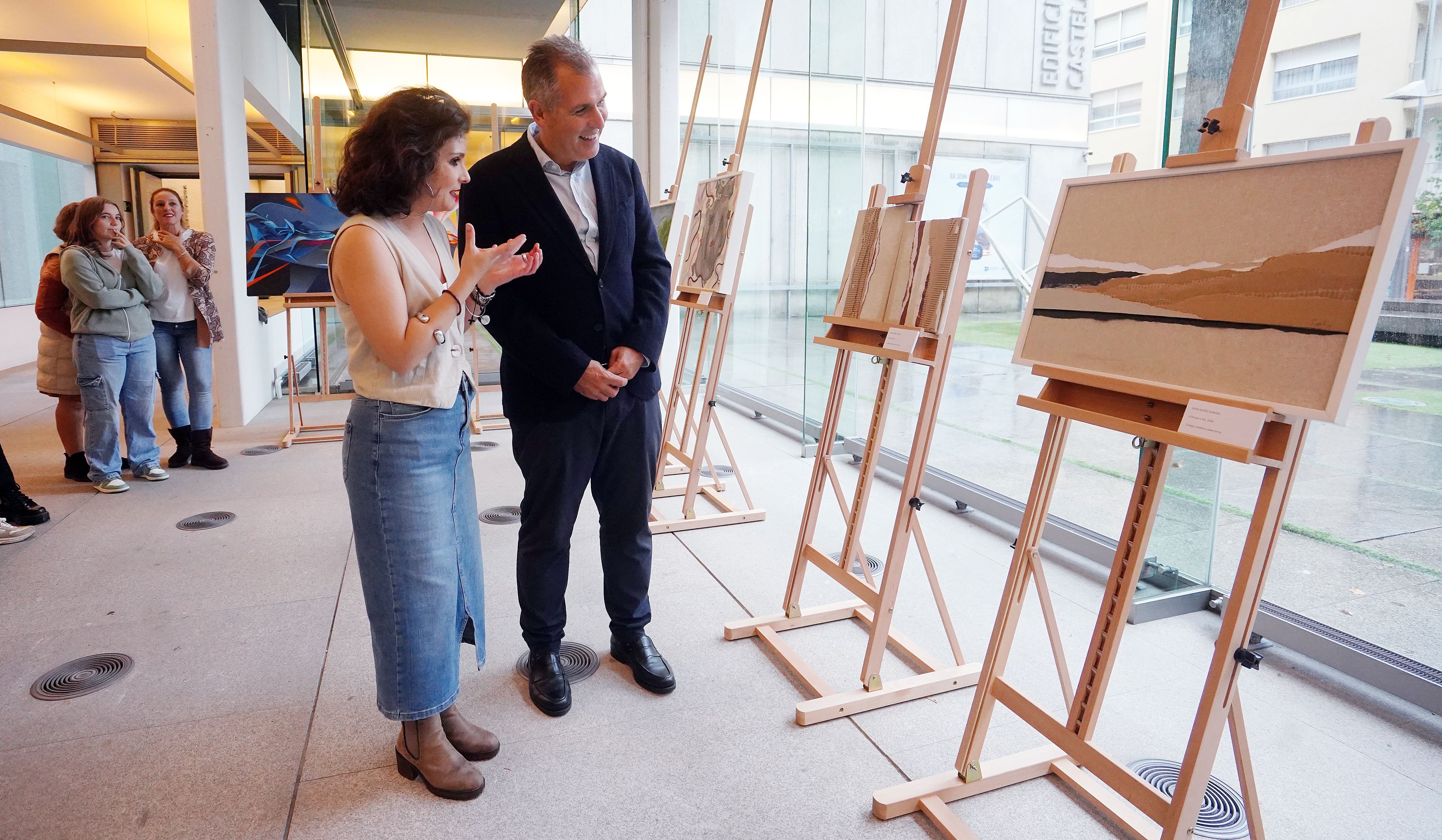 Exposición de pintura del encuentro Pontevedra Literaria