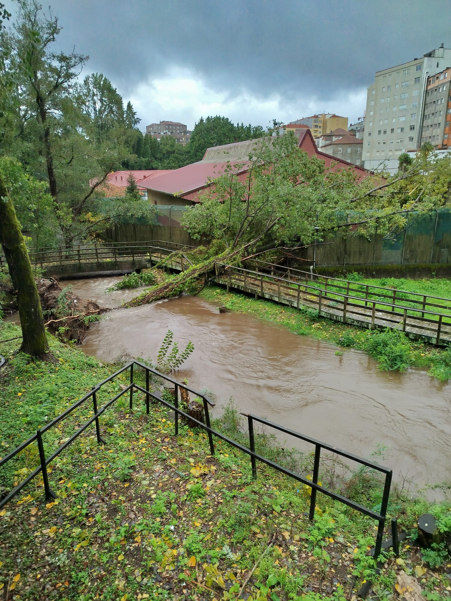 Río Gafos, tras o temporal. Vaipolorío