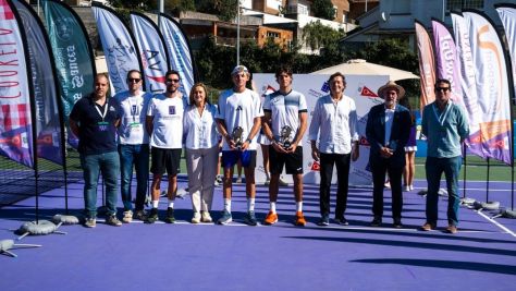 Entrega trofeos do M15 Pontevedra International Open de Tenis