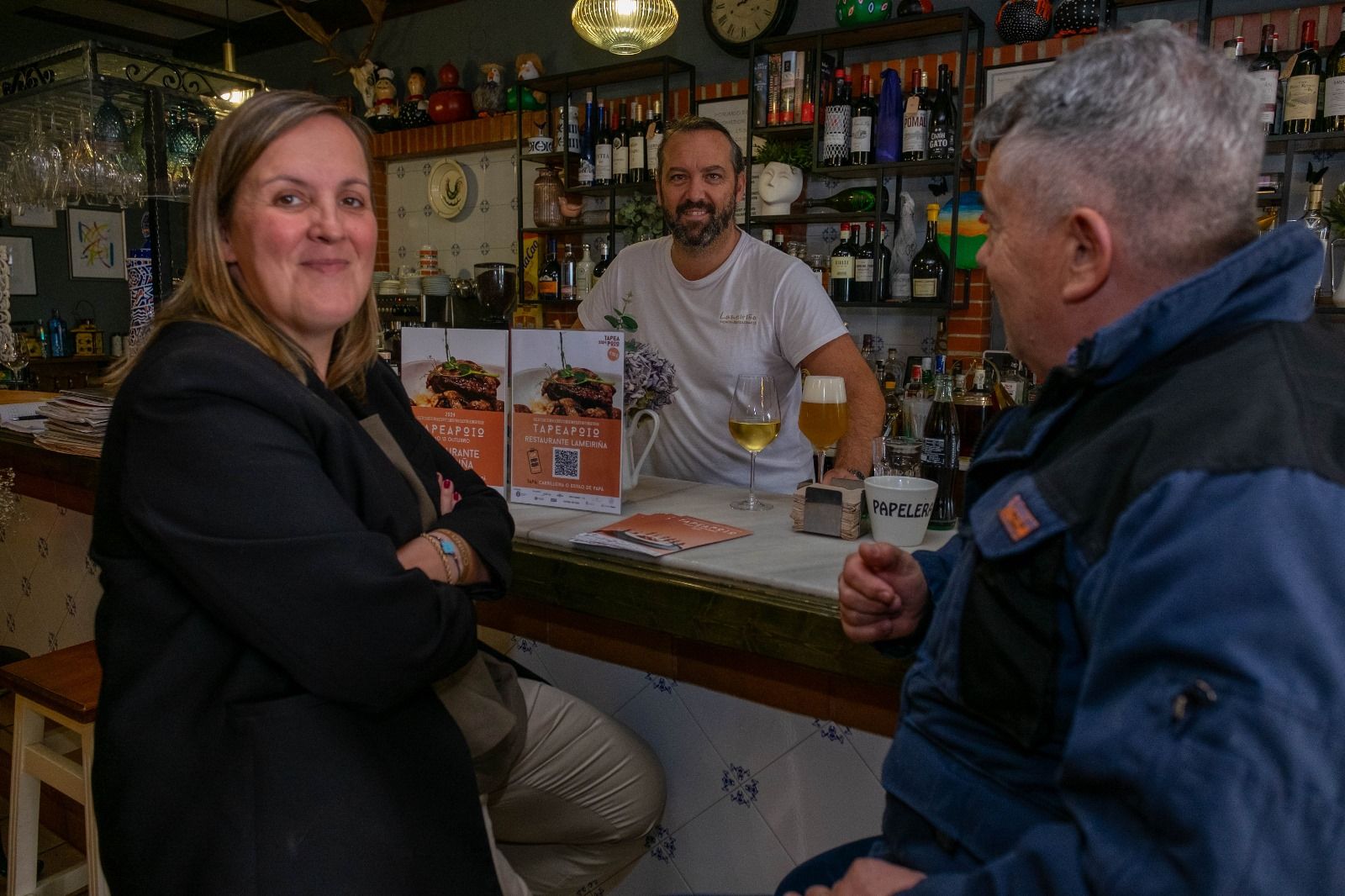 Rocío Cochón en uno de los locales participantes en el TapeaPoio