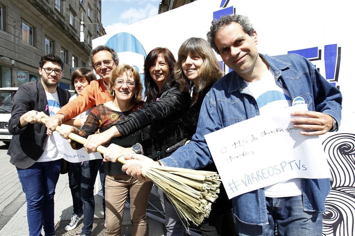 Marea Pontevedra "barriendo a los PTV"