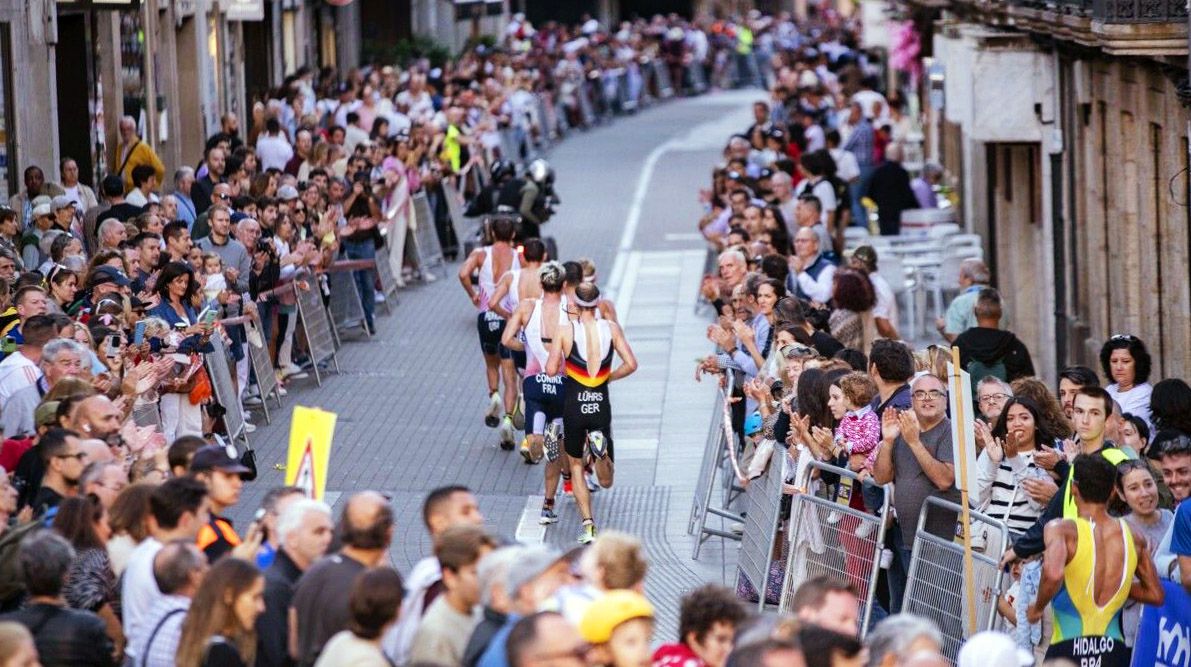 Carrera elite masculina da Gran Final das Series Mundiais de Tríatlon en Pontevedra