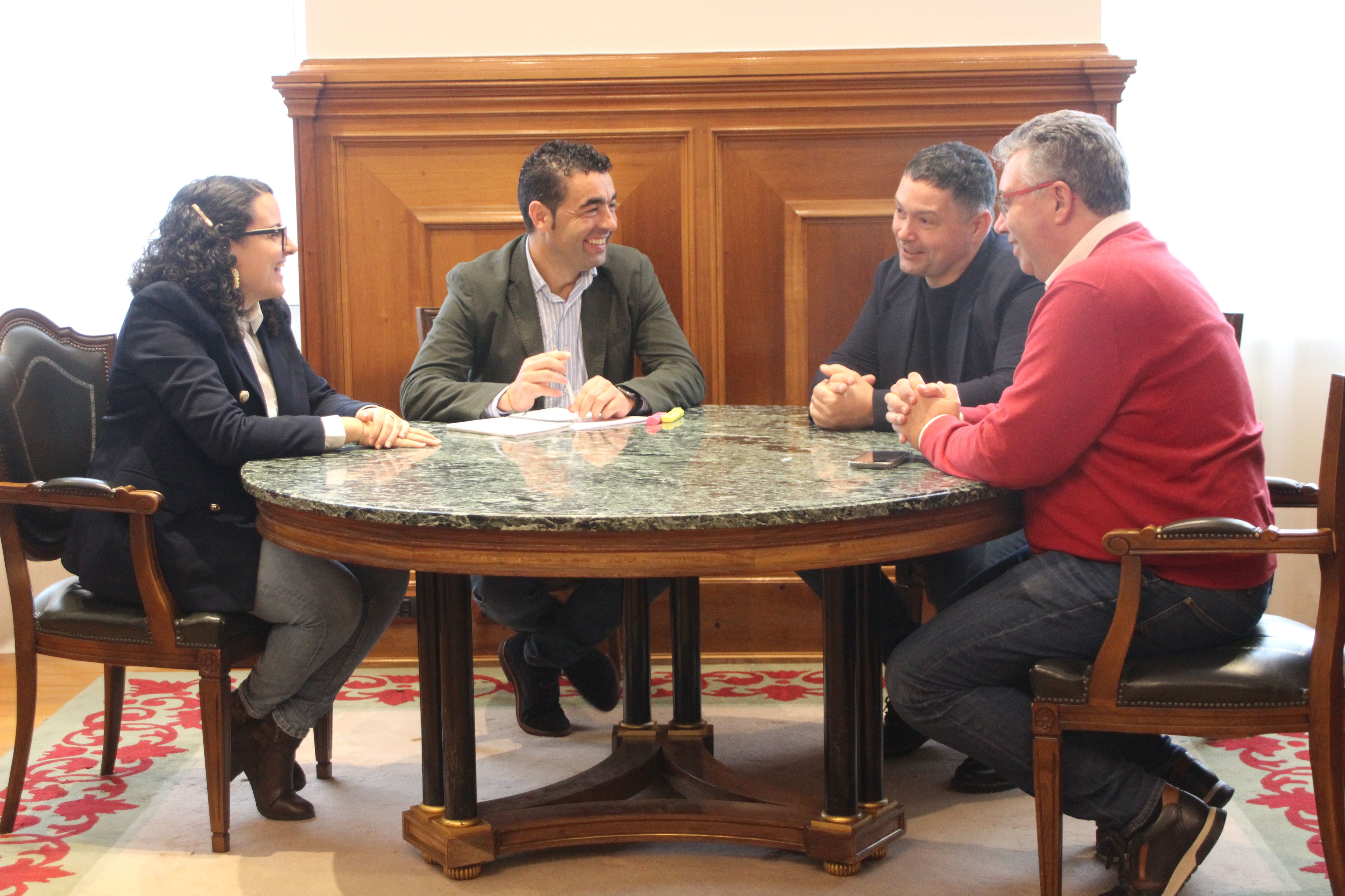 Silvia Cernadas, Luis Lopez, Manu Lourenzo y Javier Bas