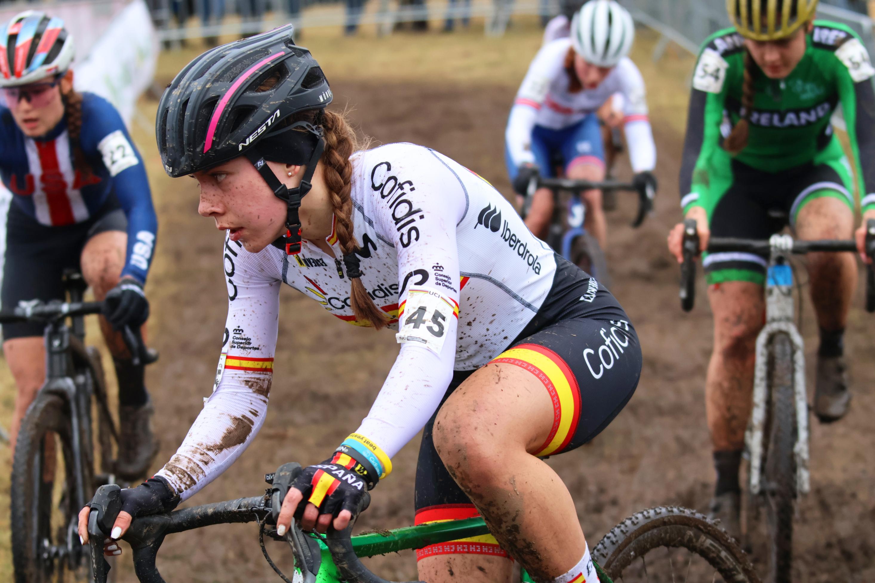 Lorena Patiño en el Mundial de Ciclocross en la República Checa