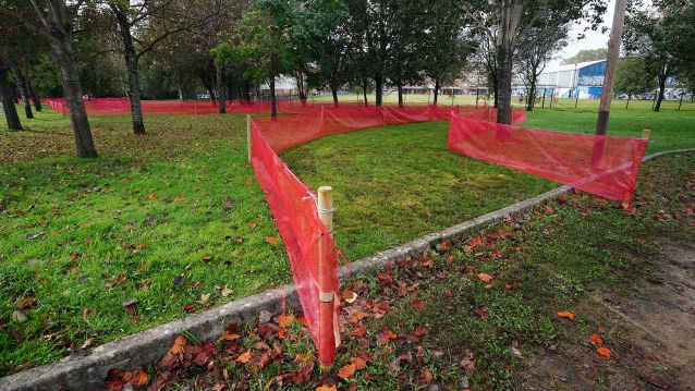 Preparativos para el Europeo de Ciclocross en la Illa das Esculturas